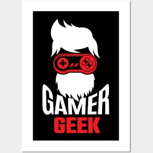 gamer geek Posters and Art